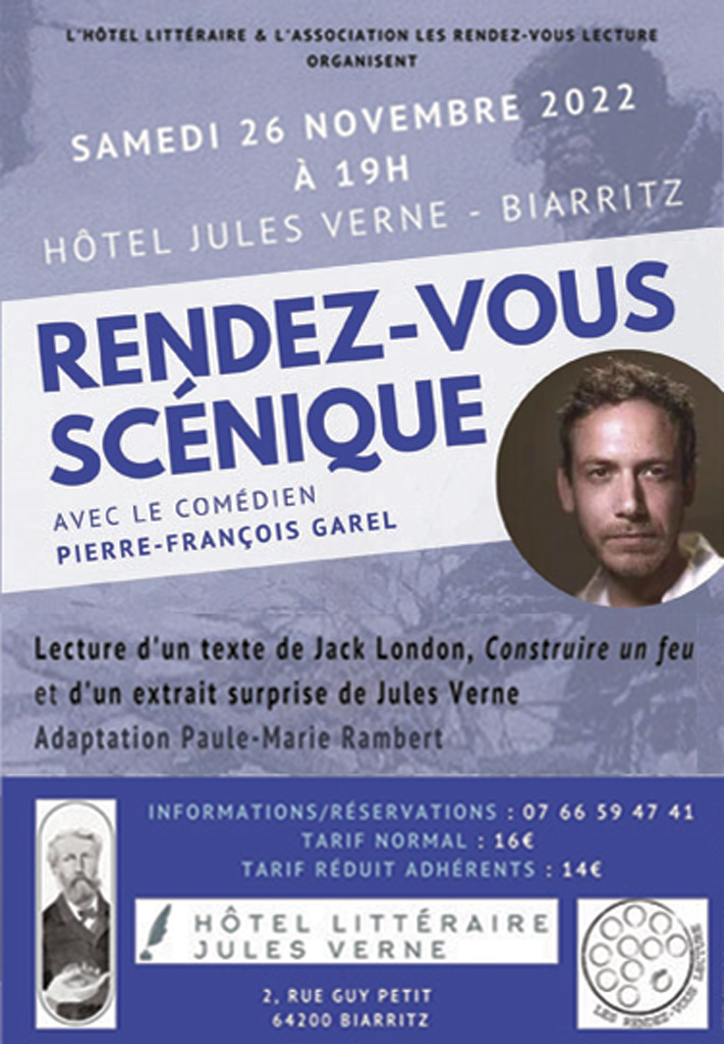 Rendez-Vous Scénique avec Pierre-François Garel 26 Novembre 2022